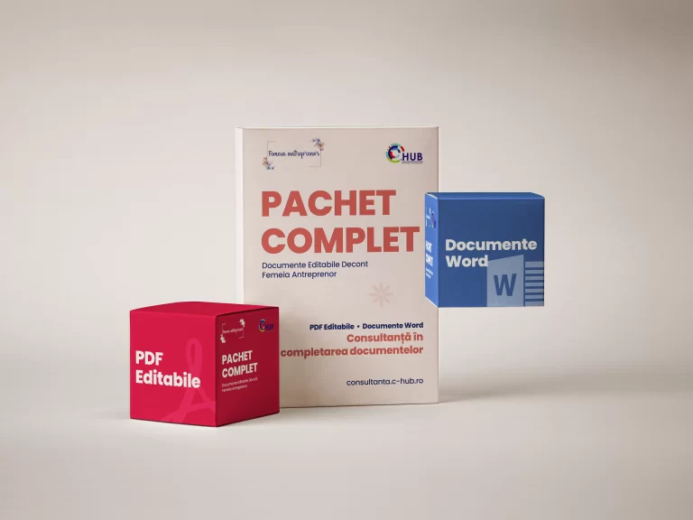 PACHET COMPLET: 10 Documente Editabile Decont Femeia Antreprenor Editia 2024-2025